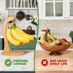 Cintre à bananier moderne, support d'arbre fruitier avec crochet en acier inoxydable pour garder les bananes fraîches pour le comptoir de la cuisine, stockage des aliments, 1 pièce - FATAONCintre à bananier moderne, support d'arbre fruitier avec crochet en acier inoxydable pour garder les bananes fraîches pour le comptoir de la cuisine, stockage des aliments, 1 pièceSolutions MaisonFATAON