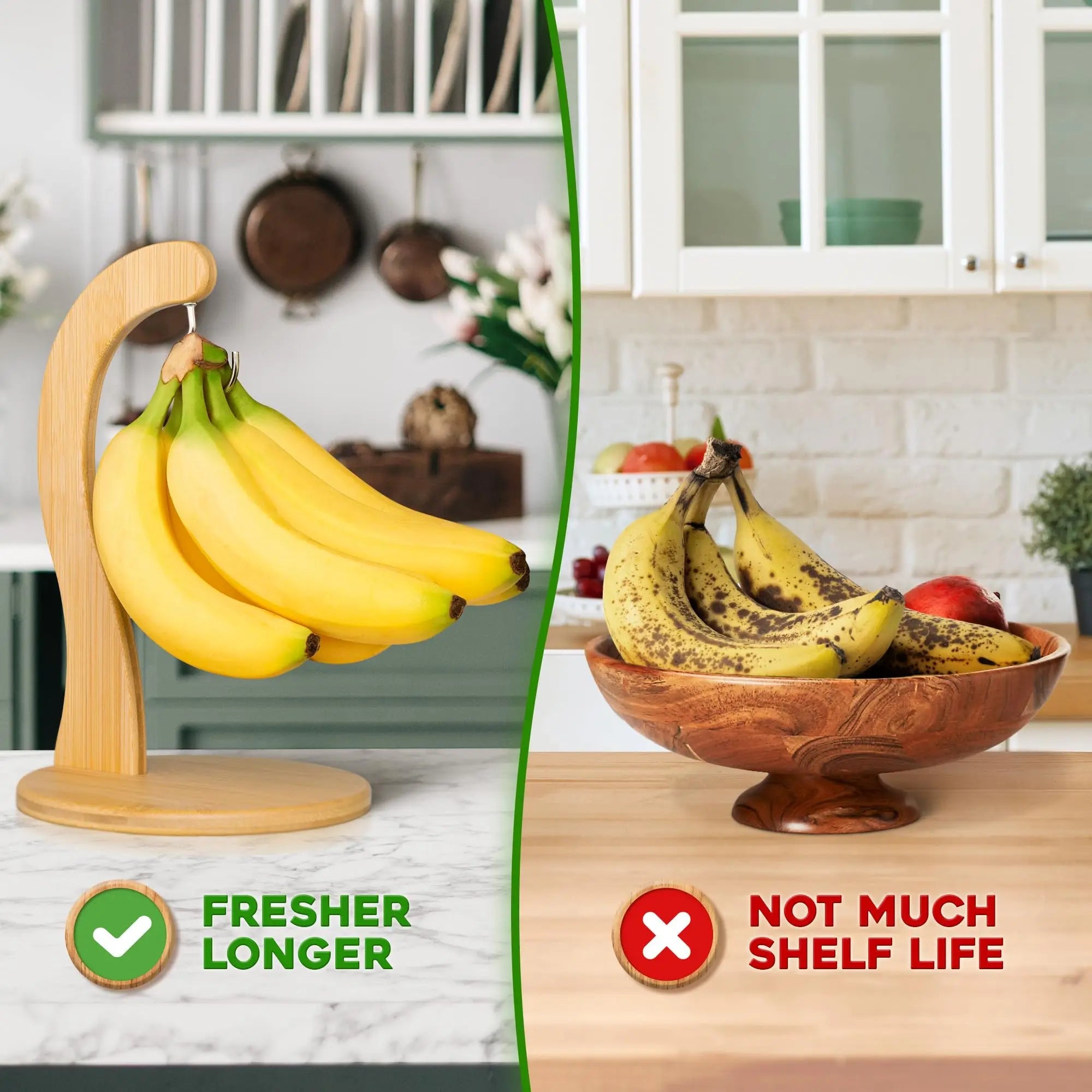 Cintre à bananier moderne, support d'arbre fruitier avec crochet en acier inoxydable pour garder les bananes fraîches pour le comptoir de la cuisine, stockage des aliments, 1 pièce - FATAONCintre à bananier moderne, support d'arbre fruitier avec crochet en acier inoxydable pour garder les bananes fraîches pour le comptoir de la cuisine, stockage des aliments, 1 pièceSolutions MaisonFATAON