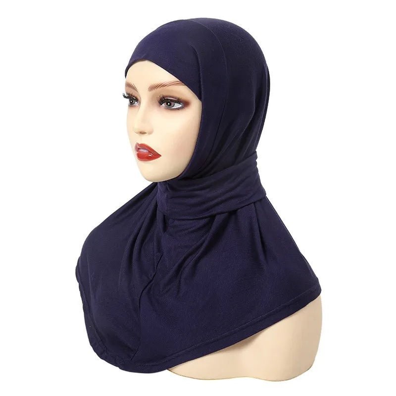 Classique Islam femmes prêt à porter Snap Fastener Hijabs pour femme couverture complète bandeau écharpe Turban casquettes Turbante Mujer - FATAONClassique Islam femmes prêt à porter Snap Fastener Hijabs pour femme couverture complète bandeau écharpe Turban casquettes Turbante MujerMode FemmeFATAON