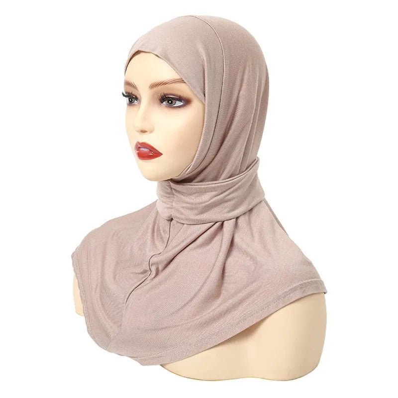 Classique Islam femmes prêt à porter Snap Fastener Hijabs pour femme couverture complète bandeau écharpe Turban casquettes Turbante Mujer - FATAONClassique Islam femmes prêt à porter Snap Fastener Hijabs pour femme couverture complète bandeau écharpe Turban casquettes Turbante MujerMode FemmeFATAON