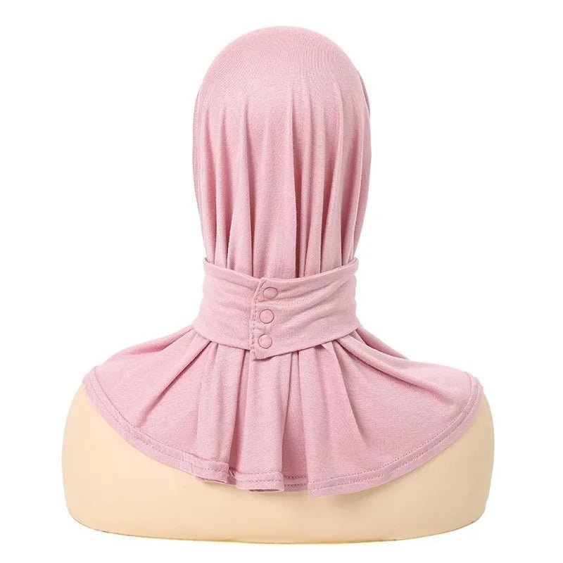 Classique Islam femmes prêt à porter Snap Fastener Hijabs pour femme couverture complète bandeau écharpe Turban casquettes Turbante Mujer - FATAONClassique Islam femmes prêt à porter Snap Fastener Hijabs pour femme couverture complète bandeau écharpe Turban casquettes Turbante MujerMode FemmeFATAON