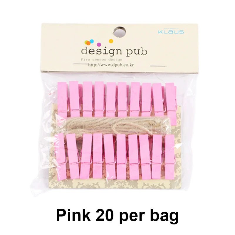 Clips photo colorés en bois suspendus petites cartes petite taille mini clips photo colful en bois pour feuilles DTY clips chevilles - FATAONClips photo colorés en bois suspendus petites cartes petite taille mini clips photo colful en bois pour feuilles DTY clips chevillesSolutions MaisonFATAON