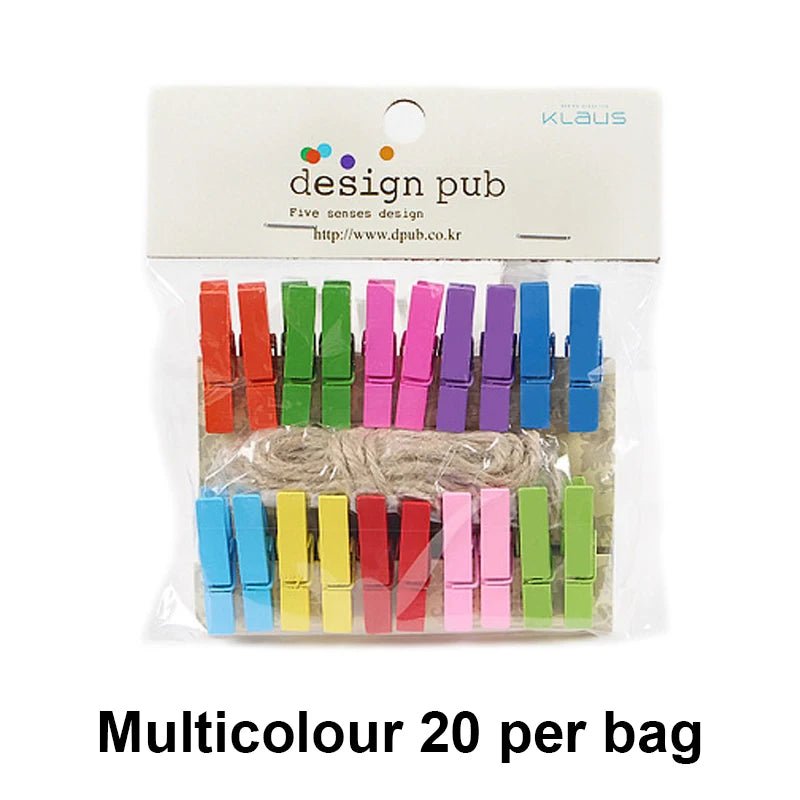 Clips photo colorés en bois suspendus petites cartes petite taille mini clips photo colful en bois pour feuilles DTY clips chevilles - FATAONClips photo colorés en bois suspendus petites cartes petite taille mini clips photo colful en bois pour feuilles DTY clips chevillesSolutions MaisonFATAON