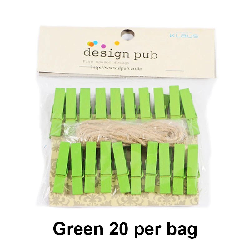 Clips photo colorés en bois suspendus petites cartes petite taille mini clips photo colful en bois pour feuilles DTY clips chevilles - FATAONClips photo colorés en bois suspendus petites cartes petite taille mini clips photo colful en bois pour feuilles DTY clips chevillesSolutions MaisonFATAON
