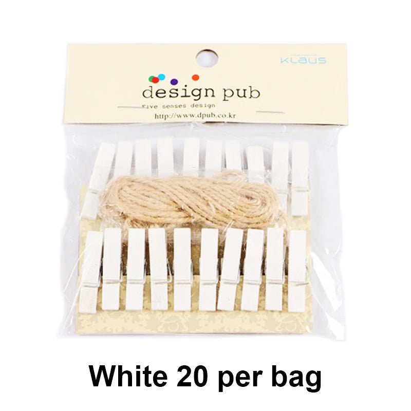 Clips photo colorés en bois suspendus petites cartes petite taille mini clips photo colful en bois pour feuilles DTY clips chevilles - FATAONClips photo colorés en bois suspendus petites cartes petite taille mini clips photo colful en bois pour feuilles DTY clips chevillesSolutions MaisonFATAON