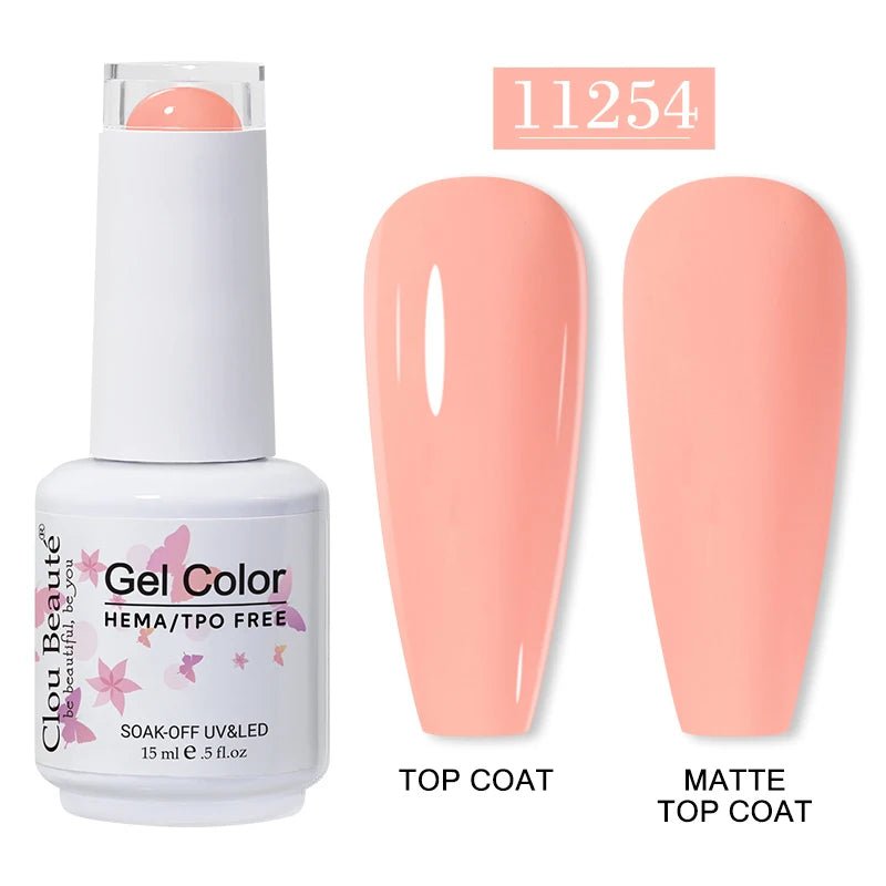 Clou Beaute 15ml HEMA TPO gratuit Gel Vernis à ongles Vernis Semi Permanent UV Nail Art Vernis Lakiery Hybrydowe manucure Gel Vernis - FATAONClou Beaute 15ml HEMA TPO gratuit Gel Vernis à ongles Vernis Semi Permanent UV Nail Art Vernis Lakiery Hybrydowe manucure Gel VernisBeauté femmeFATAON