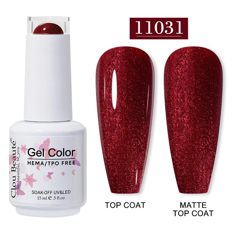 Clou Beaute 15ml HEMA TPO gratuit Gel Vernis à ongles Vernis Semi Permanent UV Nail Art Vernis Lakiery Hybrydowe manucure Gel Vernis - FATAONClou Beaute 15ml HEMA TPO gratuit Gel Vernis à ongles Vernis Semi Permanent UV Nail Art Vernis Lakiery Hybrydowe manucure Gel VernisBeauté femmeFATAON