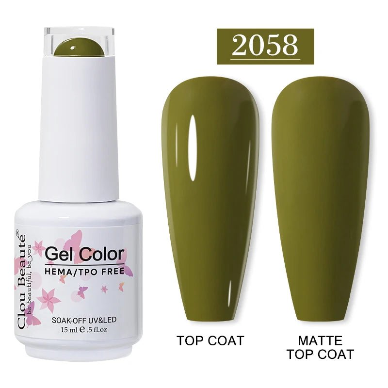 Clou Beaute 15ml HEMA TPO gratuit Gel Vernis à ongles Vernis Semi Permanent UV Nail Art Vernis Lakiery Hybrydowe manucure Gel Vernis - FATAONClou Beaute 15ml HEMA TPO gratuit Gel Vernis à ongles Vernis Semi Permanent UV Nail Art Vernis Lakiery Hybrydowe manucure Gel VernisBeauté femmeFATAON