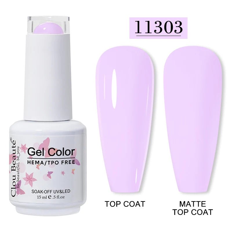 Clou Beaute 15ml HEMA TPO gratuit Gel Vernis à ongles Vernis Semi Permanent UV Nail Art Vernis Lakiery Hybrydowe manucure Gel Vernis - FATAONClou Beaute 15ml HEMA TPO gratuit Gel Vernis à ongles Vernis Semi Permanent UV Nail Art Vernis Lakiery Hybrydowe manucure Gel VernisBeauté femmeFATAON