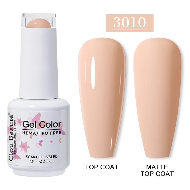 Clou Beaute 15ml HEMA TPO gratuit Gel Vernis à ongles Vernis Semi Permanent UV Nail Art Vernis Lakiery Hybrydowe manucure Gel Vernis - FATAONClou Beaute 15ml HEMA TPO gratuit Gel Vernis à ongles Vernis Semi Permanent UV Nail Art Vernis Lakiery Hybrydowe manucure Gel VernisBeauté femmeFATAON