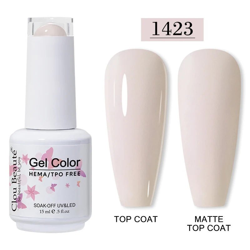 Clou Beaute 15ml HEMA TPO gratuit Gel Vernis à ongles Vernis Semi Permanent UV Nail Art Vernis Lakiery Hybrydowe manucure Gel Vernis - FATAONClou Beaute 15ml HEMA TPO gratuit Gel Vernis à ongles Vernis Semi Permanent UV Nail Art Vernis Lakiery Hybrydowe manucure Gel VernisBeauté femmeFATAON