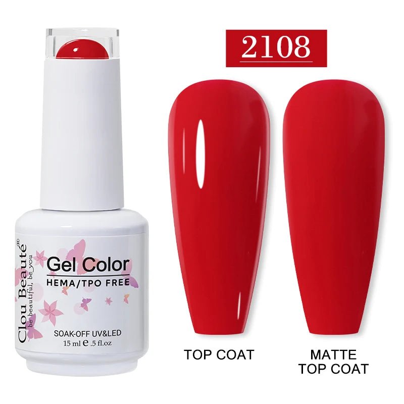 Clou Beaute 15ml HEMA TPO gratuit Gel Vernis à ongles Vernis Semi Permanent UV Nail Art Vernis Lakiery Hybrydowe manucure Gel Vernis - FATAONClou Beaute 15ml HEMA TPO gratuit Gel Vernis à ongles Vernis Semi Permanent UV Nail Art Vernis Lakiery Hybrydowe manucure Gel VernisBeauté femmeFATAON