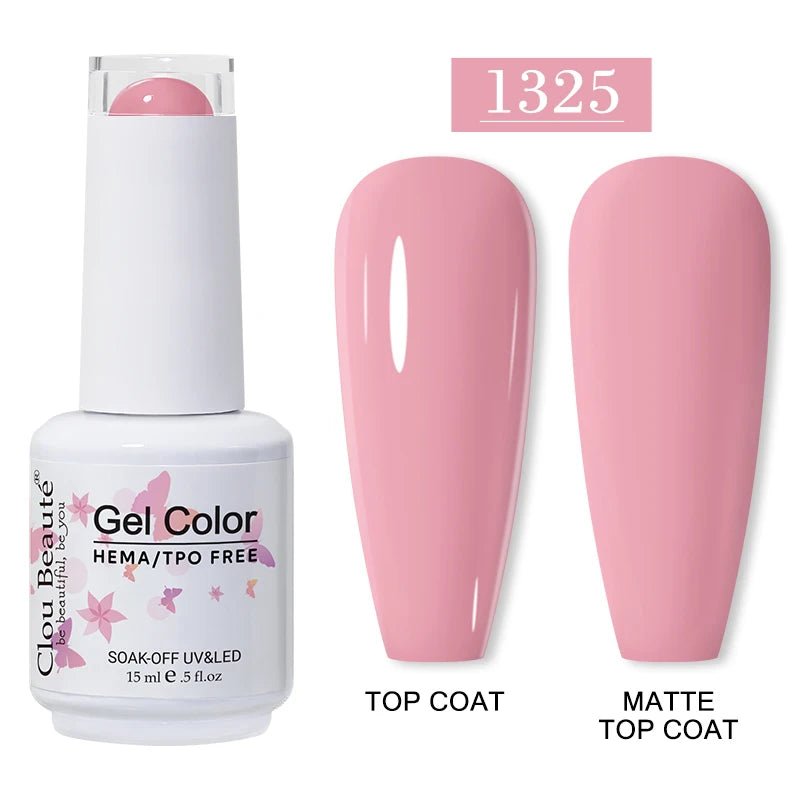 Clou Beaute 15ml HEMA TPO gratuit Gel Vernis à ongles Vernis Semi Permanent UV Nail Art Vernis Lakiery Hybrydowe manucure Gel Vernis - FATAONClou Beaute 15ml HEMA TPO gratuit Gel Vernis à ongles Vernis Semi Permanent UV Nail Art Vernis Lakiery Hybrydowe manucure Gel VernisBeauté femmeFATAON