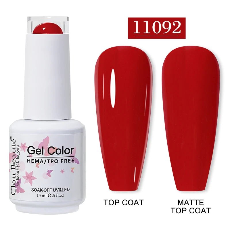 Clou Beaute 15ml HEMA TPO gratuit Gel Vernis à ongles Vernis Semi Permanent UV Nail Art Vernis Lakiery Hybrydowe manucure Gel Vernis - FATAONClou Beaute 15ml HEMA TPO gratuit Gel Vernis à ongles Vernis Semi Permanent UV Nail Art Vernis Lakiery Hybrydowe manucure Gel VernisBeauté femmeFATAON