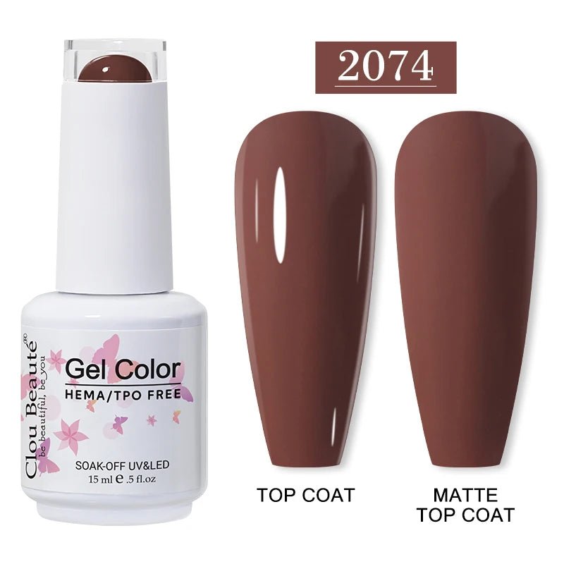 Clou Beaute 15ml HEMA TPO gratuit Gel Vernis à ongles Vernis Semi Permanent UV Nail Art Vernis Lakiery Hybrydowe manucure Gel Vernis - FATAONClou Beaute 15ml HEMA TPO gratuit Gel Vernis à ongles Vernis Semi Permanent UV Nail Art Vernis Lakiery Hybrydowe manucure Gel VernisBeauté femmeFATAON