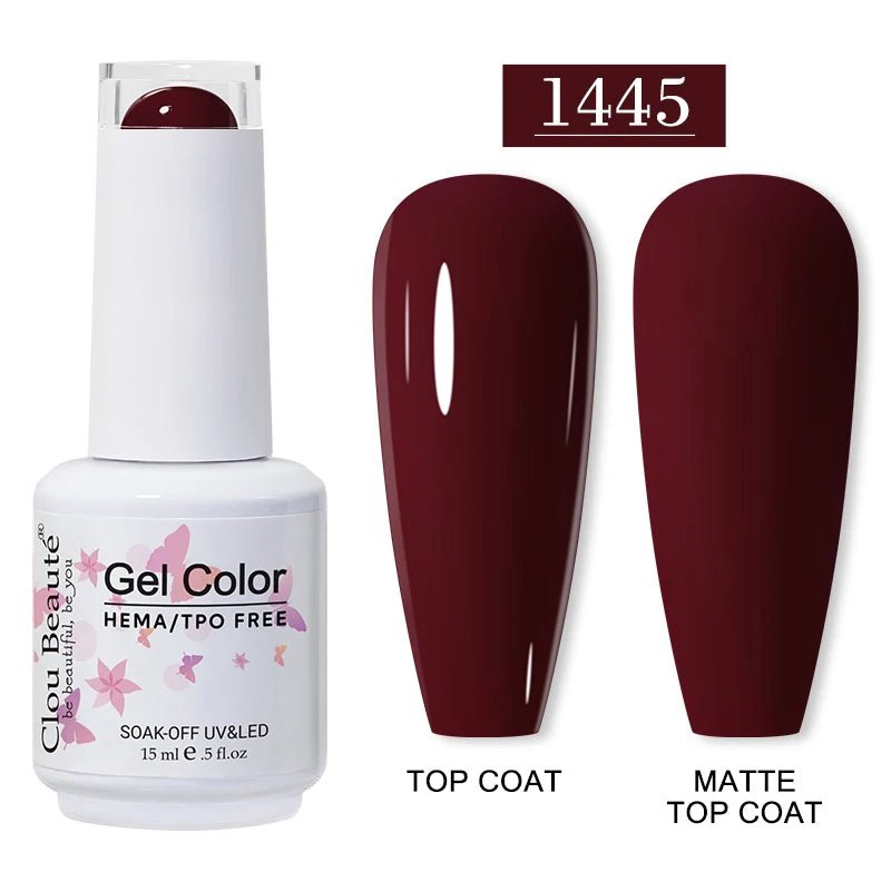 Clou Beaute 15ml HEMA TPO gratuit Gel Vernis à ongles Vernis Semi Permanent UV Nail Art Vernis Lakiery Hybrydowe manucure Gel Vernis - FATAONClou Beaute 15ml HEMA TPO gratuit Gel Vernis à ongles Vernis Semi Permanent UV Nail Art Vernis Lakiery Hybrydowe manucure Gel VernisBeauté femmeFATAON