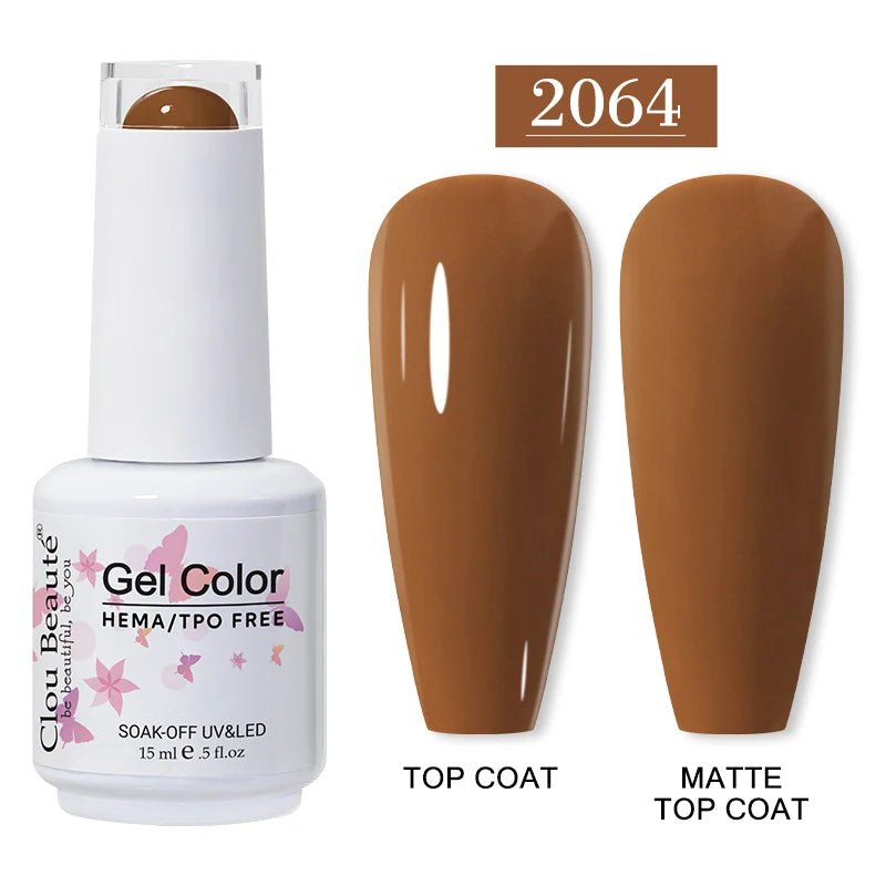 Clou Beaute 15ml HEMA TPO gratuit Gel Vernis à ongles Vernis Semi Permanent UV Nail Art Vernis Lakiery Hybrydowe manucure Gel Vernis - FATAONClou Beaute 15ml HEMA TPO gratuit Gel Vernis à ongles Vernis Semi Permanent UV Nail Art Vernis Lakiery Hybrydowe manucure Gel VernisBeauté femmeFATAON