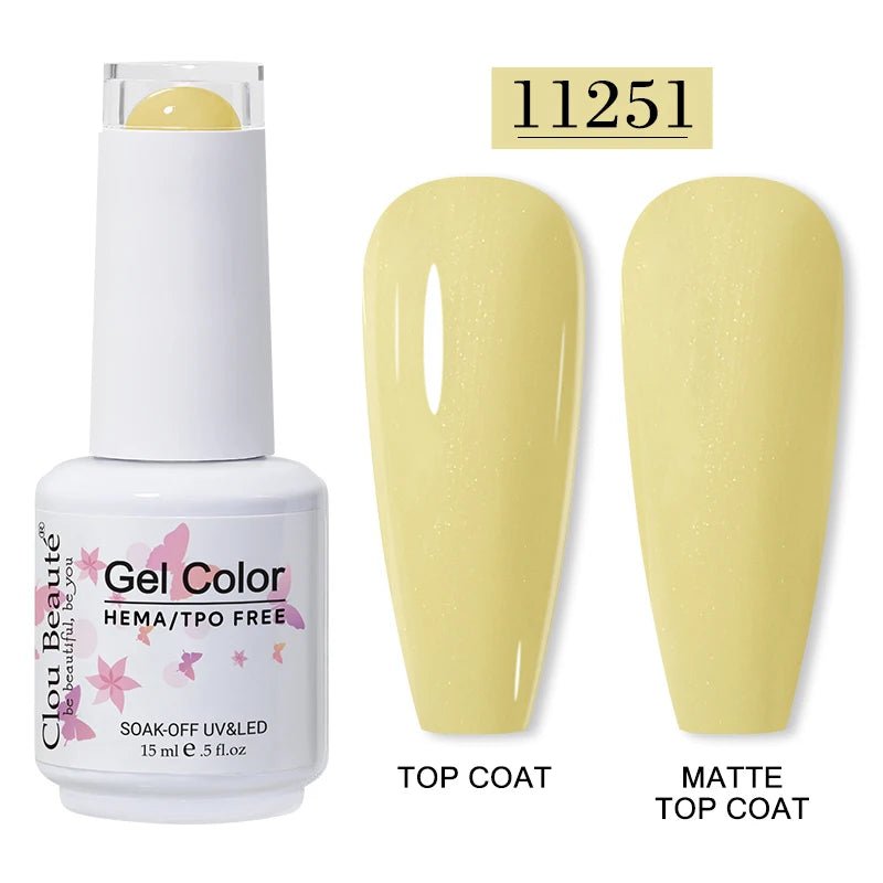 Clou Beaute 15ml HEMA TPO gratuit Gel Vernis à ongles Vernis Semi Permanent UV Nail Art Vernis Lakiery Hybrydowe manucure Gel Vernis - FATAONClou Beaute 15ml HEMA TPO gratuit Gel Vernis à ongles Vernis Semi Permanent UV Nail Art Vernis Lakiery Hybrydowe manucure Gel VernisBeauté femmeFATAON