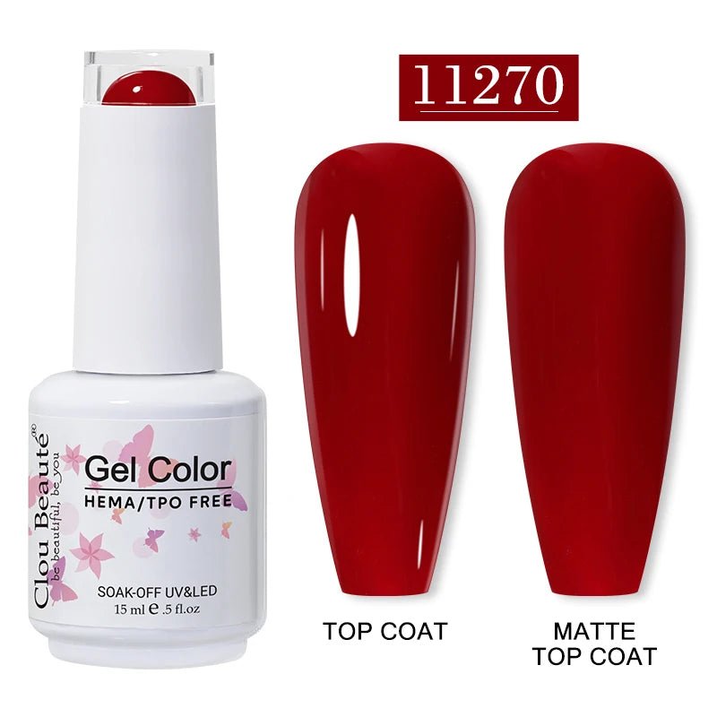 Clou Beaute 15ml HEMA TPO gratuit Gel Vernis à ongles Vernis Semi Permanent UV Nail Art Vernis Lakiery Hybrydowe manucure Gel Vernis - FATAONClou Beaute 15ml HEMA TPO gratuit Gel Vernis à ongles Vernis Semi Permanent UV Nail Art Vernis Lakiery Hybrydowe manucure Gel VernisBeauté femmeFATAON