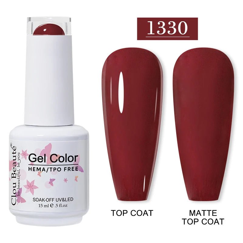 Clou Beaute 15ml HEMA TPO gratuit Gel Vernis à ongles Vernis Semi Permanent UV Nail Art Vernis Lakiery Hybrydowe manucure Gel Vernis - FATAONClou Beaute 15ml HEMA TPO gratuit Gel Vernis à ongles Vernis Semi Permanent UV Nail Art Vernis Lakiery Hybrydowe manucure Gel VernisBeauté femmeFATAON