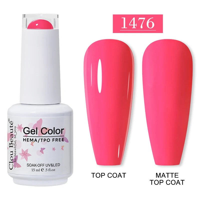 Clou Beaute 15ml HEMA TPO gratuit Gel Vernis à ongles Vernis Semi Permanent UV Nail Art Vernis Lakiery Hybrydowe manucure Gel Vernis - FATAONClou Beaute 15ml HEMA TPO gratuit Gel Vernis à ongles Vernis Semi Permanent UV Nail Art Vernis Lakiery Hybrydowe manucure Gel VernisBeauté femmeFATAON