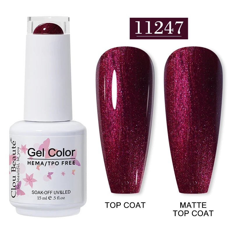 Clou Beaute 15ml HEMA TPO gratuit Gel Vernis à ongles Vernis Semi Permanent UV Nail Art Vernis Lakiery Hybrydowe manucure Gel Vernis - FATAONClou Beaute 15ml HEMA TPO gratuit Gel Vernis à ongles Vernis Semi Permanent UV Nail Art Vernis Lakiery Hybrydowe manucure Gel VernisBeauté femmeFATAON
