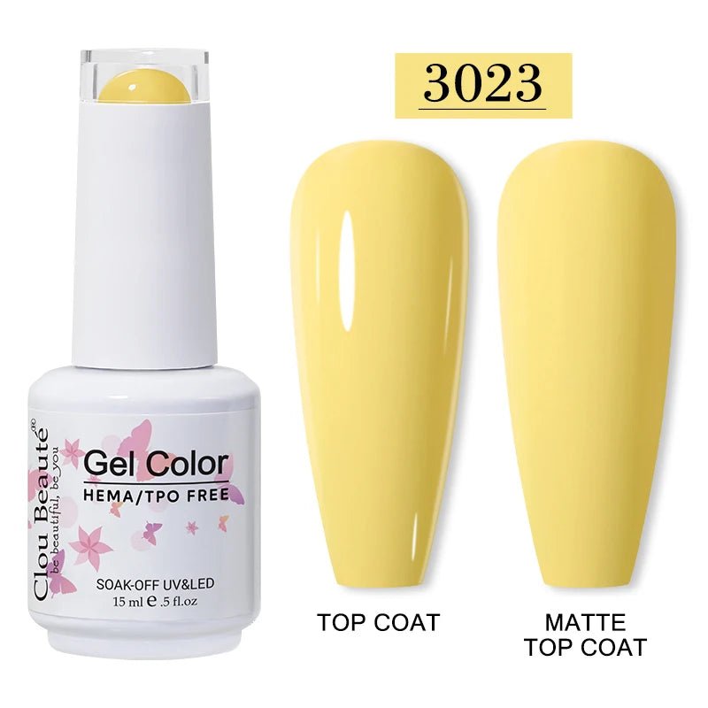 Clou Beaute 15ml HEMA TPO gratuit Gel Vernis à ongles Vernis Semi Permanent UV Nail Art Vernis Lakiery Hybrydowe manucure Gel Vernis - FATAONClou Beaute 15ml HEMA TPO gratuit Gel Vernis à ongles Vernis Semi Permanent UV Nail Art Vernis Lakiery Hybrydowe manucure Gel VernisBeauté femmeFATAON