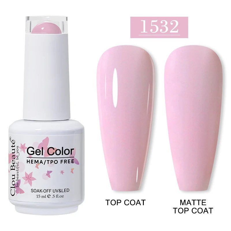 Clou Beaute 15ml HEMA TPO gratuit Gel Vernis à ongles Vernis Semi Permanent UV Nail Art Vernis Lakiery Hybrydowe manucure Gel Vernis - FATAONClou Beaute 15ml HEMA TPO gratuit Gel Vernis à ongles Vernis Semi Permanent UV Nail Art Vernis Lakiery Hybrydowe manucure Gel VernisBeauté femmeFATAON