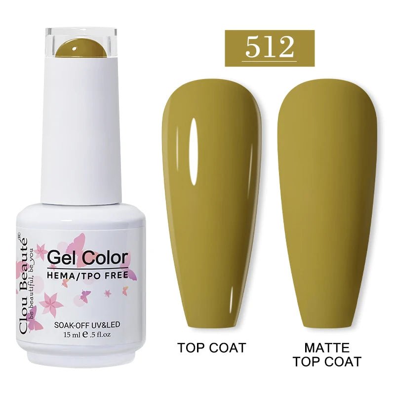Clou Beaute 15ml HEMA TPO gratuit Gel Vernis à ongles Vernis Semi Permanent UV Nail Art Vernis Lakiery Hybrydowe manucure Gel Vernis - FATAONClou Beaute 15ml HEMA TPO gratuit Gel Vernis à ongles Vernis Semi Permanent UV Nail Art Vernis Lakiery Hybrydowe manucure Gel VernisBeauté femmeFATAON