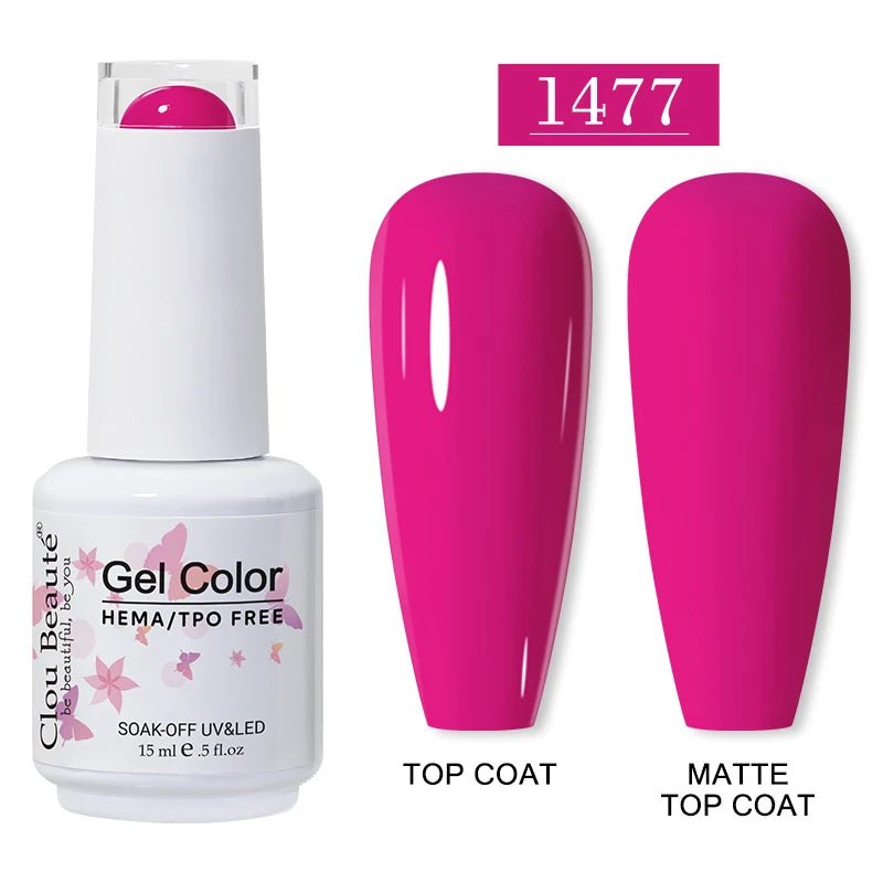 Clou Beaute 15ml HEMA TPO gratuit Gel Vernis à ongles Vernis Semi Permanent UV Nail Art Vernis Lakiery Hybrydowe manucure Gel Vernis - FATAONClou Beaute 15ml HEMA TPO gratuit Gel Vernis à ongles Vernis Semi Permanent UV Nail Art Vernis Lakiery Hybrydowe manucure Gel VernisBeauté femmeFATAON