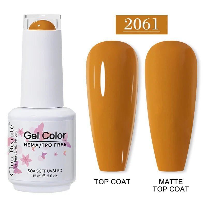Clou Beaute 15ml HEMA TPO gratuit Gel Vernis à ongles Vernis Semi Permanent UV Nail Art Vernis Lakiery Hybrydowe manucure Gel Vernis - FATAONClou Beaute 15ml HEMA TPO gratuit Gel Vernis à ongles Vernis Semi Permanent UV Nail Art Vernis Lakiery Hybrydowe manucure Gel VernisBeauté femmeFATAON