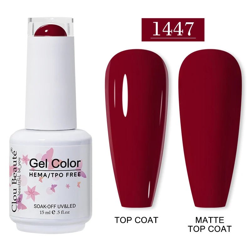 Clou Beaute 15ml HEMA TPO gratuit Gel Vernis à ongles Vernis Semi Permanent UV Nail Art Vernis Lakiery Hybrydowe manucure Gel Vernis - FATAONClou Beaute 15ml HEMA TPO gratuit Gel Vernis à ongles Vernis Semi Permanent UV Nail Art Vernis Lakiery Hybrydowe manucure Gel VernisBeauté femmeFATAON
