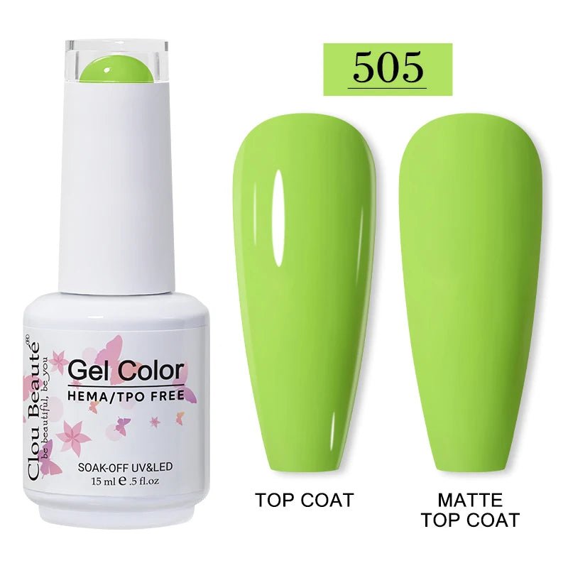 Clou Beaute 15ml HEMA TPO gratuit Gel Vernis à ongles Vernis Semi Permanent UV Nail Art Vernis Lakiery Hybrydowe manucure Gel Vernis - FATAONClou Beaute 15ml HEMA TPO gratuit Gel Vernis à ongles Vernis Semi Permanent UV Nail Art Vernis Lakiery Hybrydowe manucure Gel VernisBeauté femmeFATAON