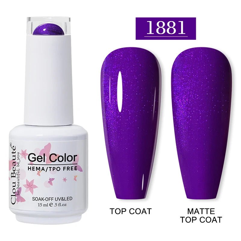 Clou Beaute 15ml HEMA TPO gratuit Gel Vernis à ongles Vernis Semi Permanent UV Nail Art Vernis Lakiery Hybrydowe manucure Gel Vernis - FATAONClou Beaute 15ml HEMA TPO gratuit Gel Vernis à ongles Vernis Semi Permanent UV Nail Art Vernis Lakiery Hybrydowe manucure Gel VernisBeauté femmeFATAON