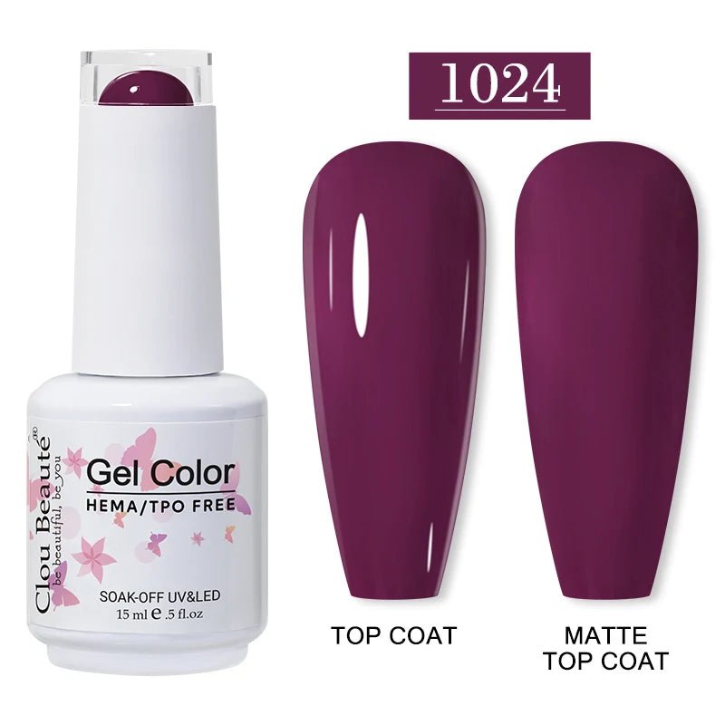 Clou Beaute 15ml HEMA TPO gratuit Gel Vernis à ongles Vernis Semi Permanent UV Nail Art Vernis Lakiery Hybrydowe manucure Gel Vernis - FATAONClou Beaute 15ml HEMA TPO gratuit Gel Vernis à ongles Vernis Semi Permanent UV Nail Art Vernis Lakiery Hybrydowe manucure Gel VernisBeauté femmeFATAON