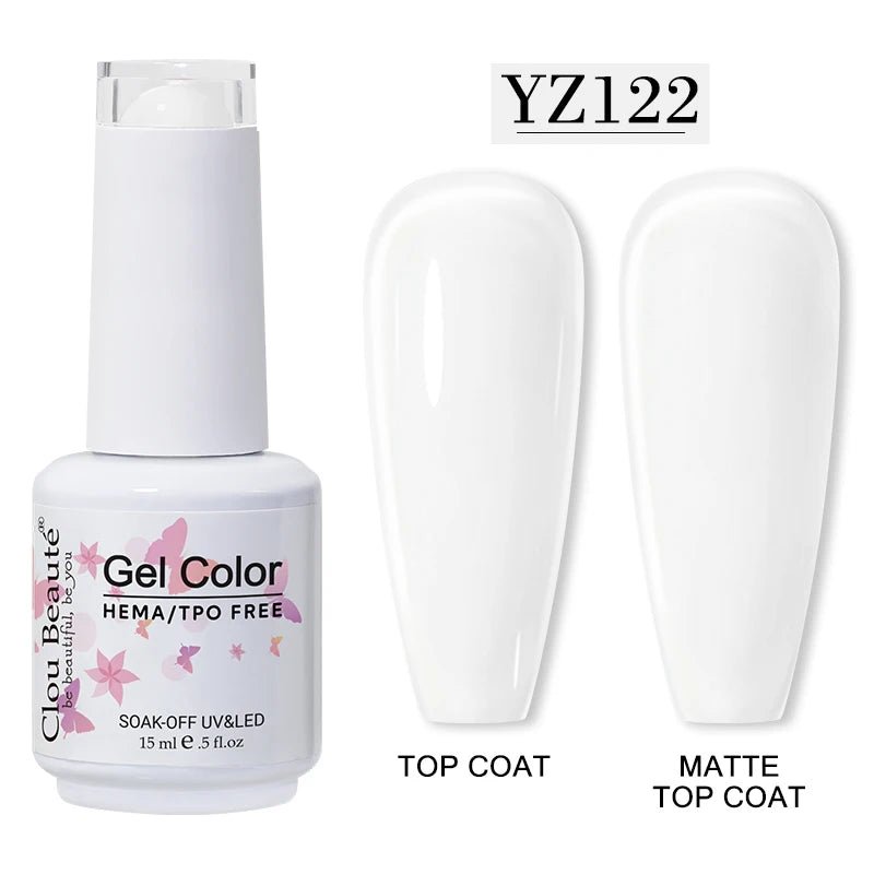 Clou Beaute 15ml HEMA TPO gratuit Gel Vernis à ongles Vernis Semi Permanent UV Nail Art Vernis Lakiery Hybrydowe manucure Gel Vernis - FATAONClou Beaute 15ml HEMA TPO gratuit Gel Vernis à ongles Vernis Semi Permanent UV Nail Art Vernis Lakiery Hybrydowe manucure Gel VernisBeauté femmeFATAON
