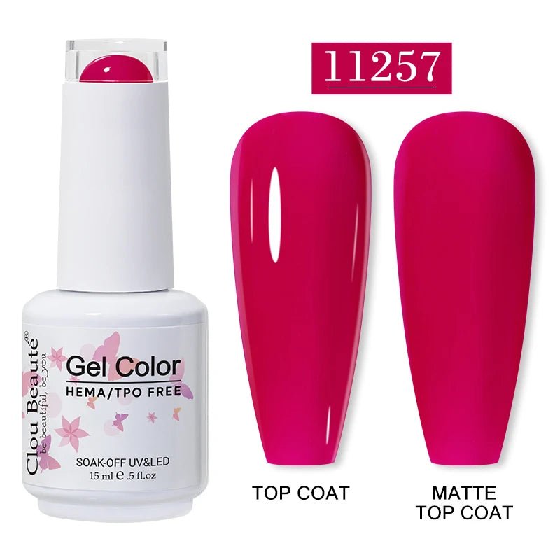 Clou Beaute 15ml HEMA TPO gratuit Gel Vernis à ongles Vernis Semi Permanent UV Nail Art Vernis Lakiery Hybrydowe manucure Gel Vernis - FATAONClou Beaute 15ml HEMA TPO gratuit Gel Vernis à ongles Vernis Semi Permanent UV Nail Art Vernis Lakiery Hybrydowe manucure Gel VernisBeauté femmeFATAON