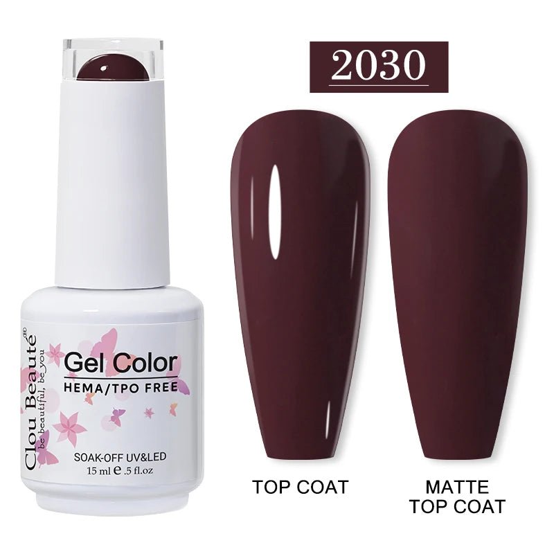 Clou Beaute 15ml HEMA TPO gratuit Gel Vernis à ongles Vernis Semi Permanent UV Nail Art Vernis Lakiery Hybrydowe manucure Gel Vernis - FATAONClou Beaute 15ml HEMA TPO gratuit Gel Vernis à ongles Vernis Semi Permanent UV Nail Art Vernis Lakiery Hybrydowe manucure Gel VernisBeauté femmeFATAON