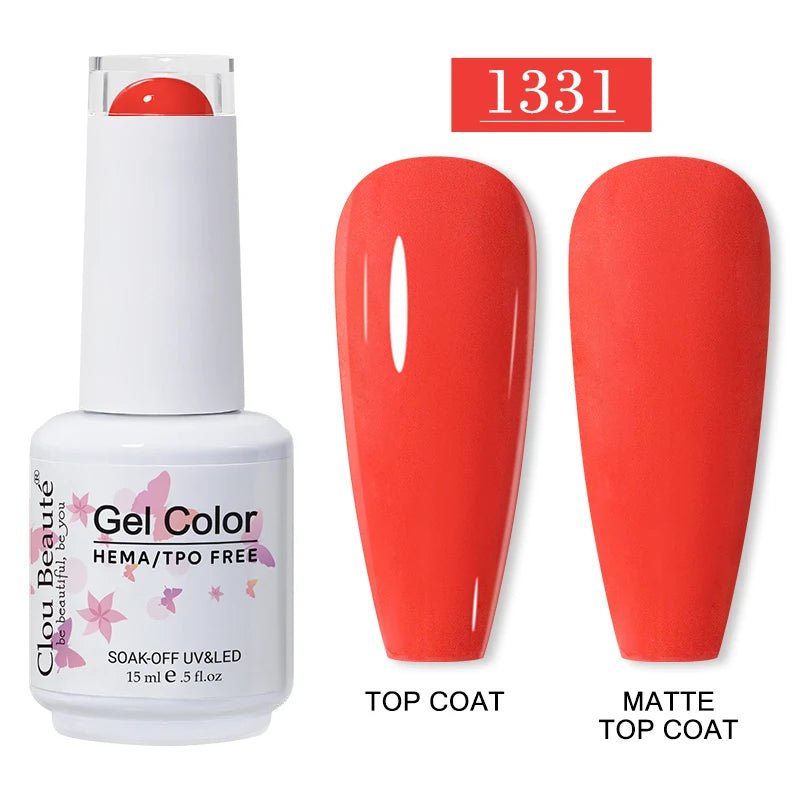 Clou Beaute 15ml HEMA TPO gratuit Gel Vernis à ongles Vernis Semi Permanent UV Nail Art Vernis Lakiery Hybrydowe manucure Gel Vernis - FATAONClou Beaute 15ml HEMA TPO gratuit Gel Vernis à ongles Vernis Semi Permanent UV Nail Art Vernis Lakiery Hybrydowe manucure Gel VernisBeauté femmeFATAON