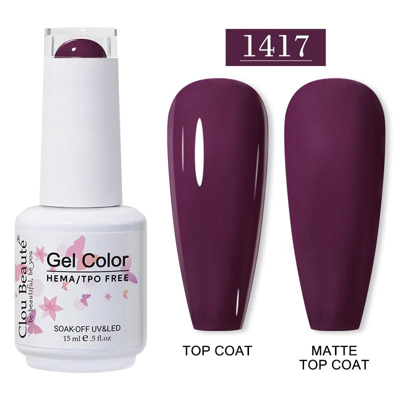 Clou Beaute 15ml HEMA TPO gratuit Gel Vernis à ongles Vernis Semi Permanent UV Nail Art Vernis Lakiery Hybrydowe manucure Gel Vernis - FATAONClou Beaute 15ml HEMA TPO gratuit Gel Vernis à ongles Vernis Semi Permanent UV Nail Art Vernis Lakiery Hybrydowe manucure Gel VernisBeauté femmeFATAON