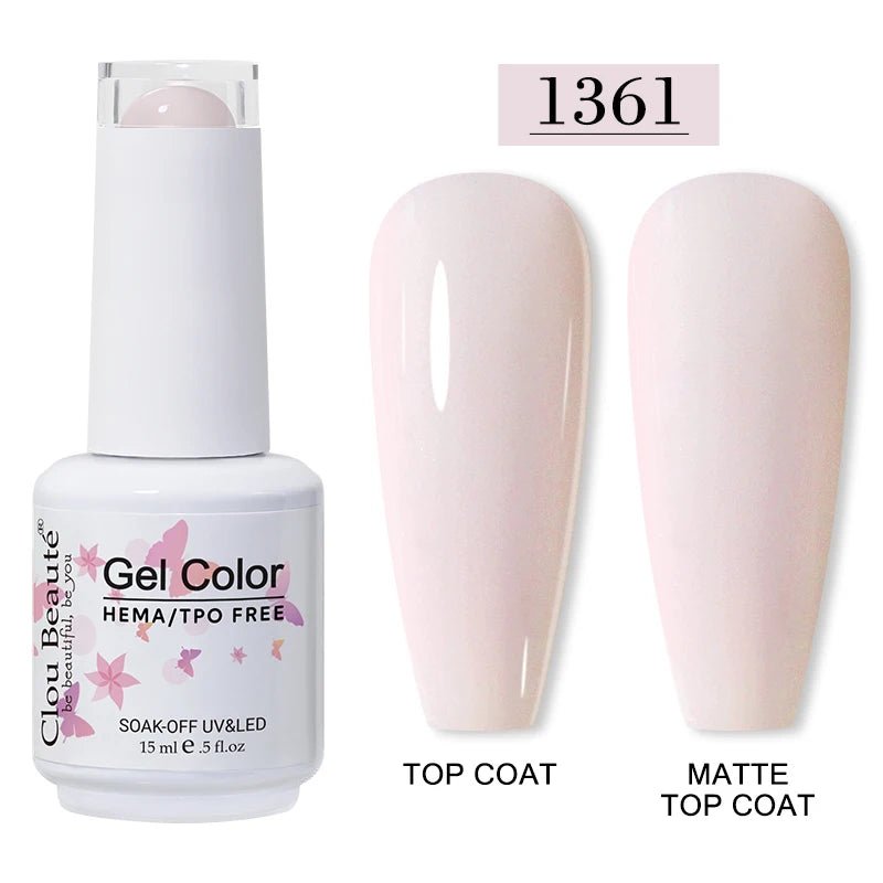 Clou Beaute 15ml HEMA TPO gratuit Gel Vernis à ongles Vernis Semi Permanent UV Nail Art Vernis Lakiery Hybrydowe manucure Gel Vernis - FATAONClou Beaute 15ml HEMA TPO gratuit Gel Vernis à ongles Vernis Semi Permanent UV Nail Art Vernis Lakiery Hybrydowe manucure Gel VernisBeauté femmeFATAON