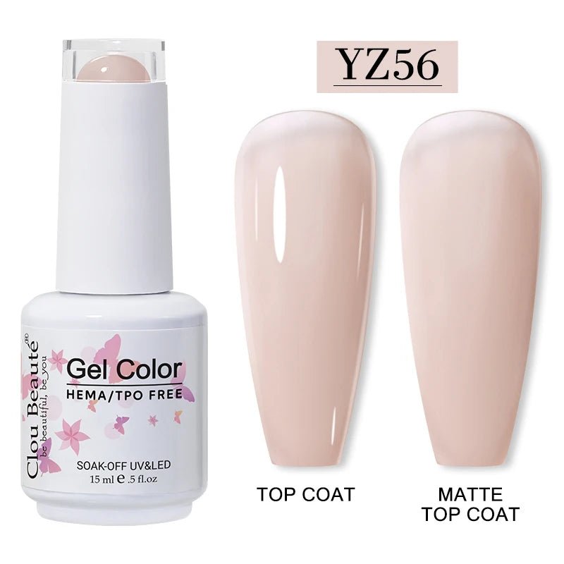Clou Beaute 15ml HEMA TPO gratuit Gel Vernis à ongles Vernis Semi Permanent UV Nail Art Vernis Lakiery Hybrydowe manucure Gel Vernis - FATAONClou Beaute 15ml HEMA TPO gratuit Gel Vernis à ongles Vernis Semi Permanent UV Nail Art Vernis Lakiery Hybrydowe manucure Gel VernisBeauté femmeFATAON