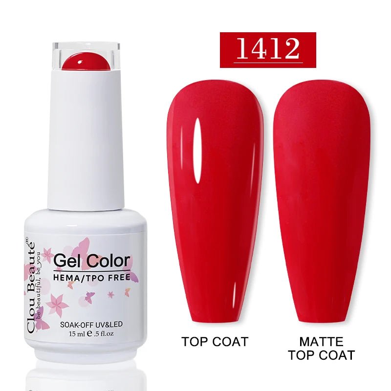 Clou Beaute 15ml HEMA TPO gratuit Gel Vernis à ongles Vernis Semi Permanent UV Nail Art Vernis Lakiery Hybrydowe manucure Gel Vernis - FATAONClou Beaute 15ml HEMA TPO gratuit Gel Vernis à ongles Vernis Semi Permanent UV Nail Art Vernis Lakiery Hybrydowe manucure Gel VernisBeauté femmeFATAON