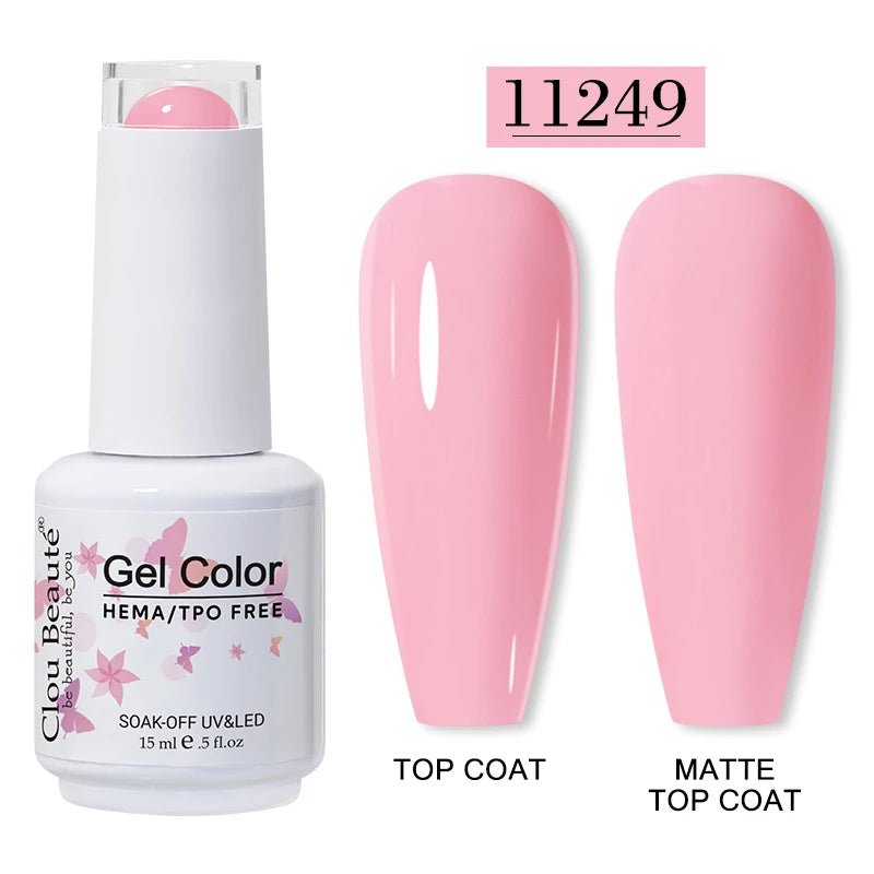 Clou Beaute 15ml HEMA TPO gratuit Gel Vernis à ongles Vernis Semi Permanent UV Nail Art Vernis Lakiery Hybrydowe manucure Gel Vernis - FATAONClou Beaute 15ml HEMA TPO gratuit Gel Vernis à ongles Vernis Semi Permanent UV Nail Art Vernis Lakiery Hybrydowe manucure Gel VernisBeauté femmeFATAON