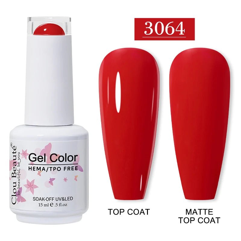 Clou Beaute 15ml HEMA TPO gratuit Gel Vernis à ongles Vernis Semi Permanent UV Nail Art Vernis Lakiery Hybrydowe manucure Gel Vernis - FATAONClou Beaute 15ml HEMA TPO gratuit Gel Vernis à ongles Vernis Semi Permanent UV Nail Art Vernis Lakiery Hybrydowe manucure Gel VernisBeauté femmeFATAON