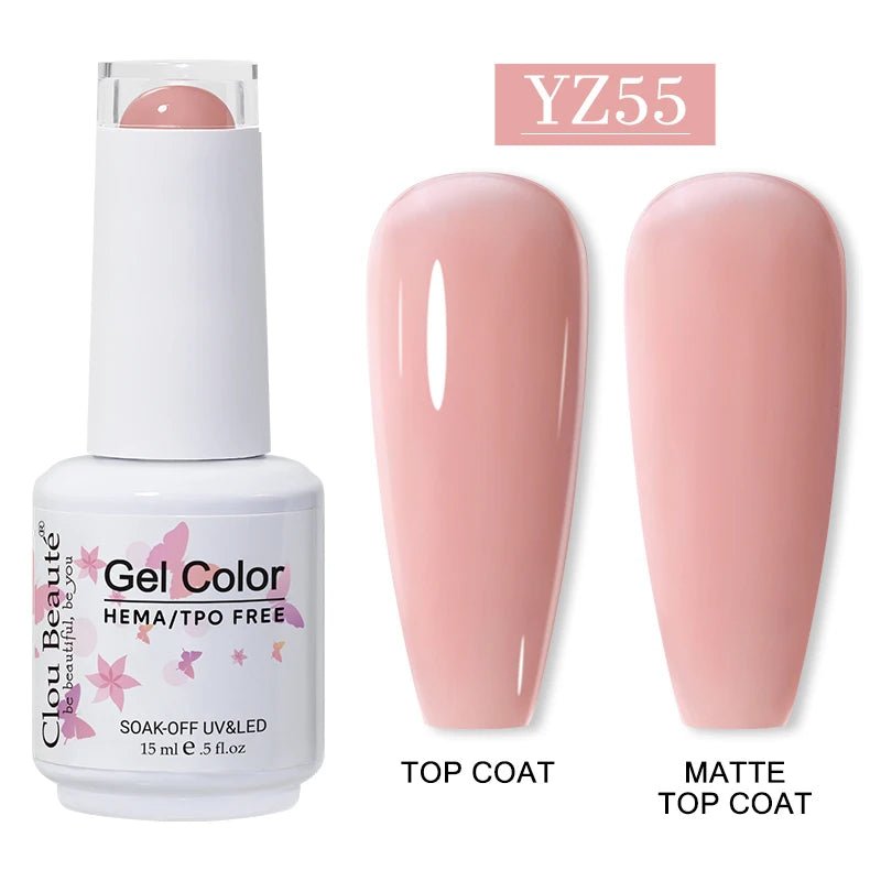 Clou Beaute 15ml HEMA TPO gratuit Gel Vernis à ongles Vernis Semi Permanent UV Nail Art Vernis Lakiery Hybrydowe manucure Gel Vernis - FATAONClou Beaute 15ml HEMA TPO gratuit Gel Vernis à ongles Vernis Semi Permanent UV Nail Art Vernis Lakiery Hybrydowe manucure Gel VernisBeauté femmeFATAON