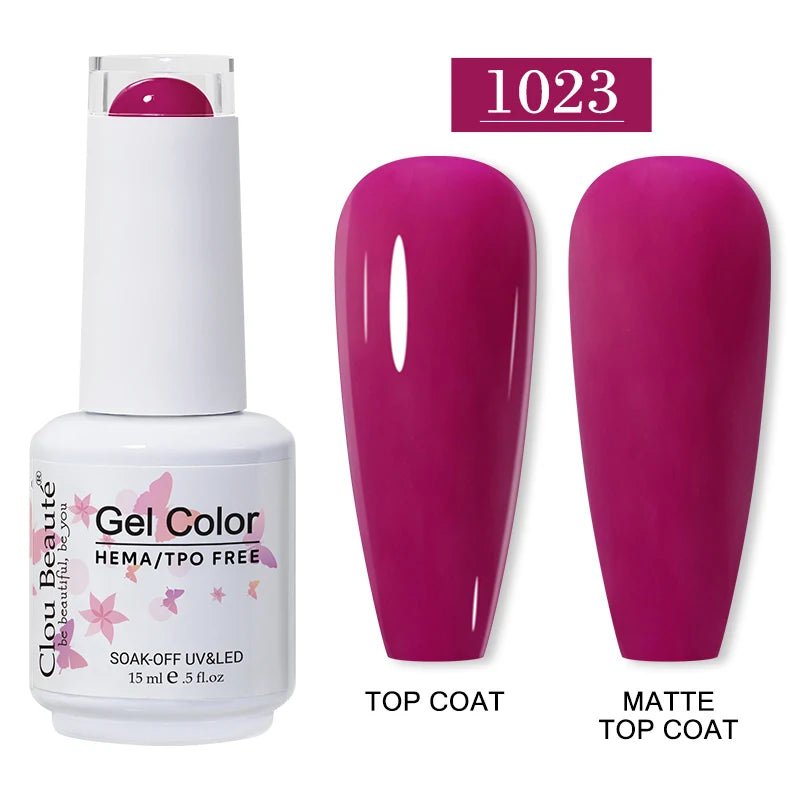 Clou Beaute 15ml HEMA TPO gratuit Gel Vernis à ongles Vernis Semi Permanent UV Nail Art Vernis Lakiery Hybrydowe manucure Gel Vernis - FATAONClou Beaute 15ml HEMA TPO gratuit Gel Vernis à ongles Vernis Semi Permanent UV Nail Art Vernis Lakiery Hybrydowe manucure Gel VernisBeauté femmeFATAON