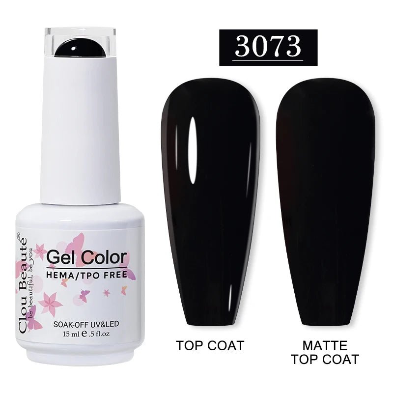 Clou Beaute 15ml HEMA TPO gratuit Gel Vernis à ongles Vernis Semi Permanent UV Nail Art Vernis Lakiery Hybrydowe manucure Gel Vernis - FATAONClou Beaute 15ml HEMA TPO gratuit Gel Vernis à ongles Vernis Semi Permanent UV Nail Art Vernis Lakiery Hybrydowe manucure Gel VernisBeauté femmeFATAON