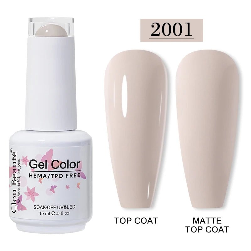 Clou Beaute 15ml HEMA TPO gratuit Gel Vernis à ongles Vernis Semi Permanent UV Nail Art Vernis Lakiery Hybrydowe manucure Gel Vernis - FATAONClou Beaute 15ml HEMA TPO gratuit Gel Vernis à ongles Vernis Semi Permanent UV Nail Art Vernis Lakiery Hybrydowe manucure Gel VernisBeauté femmeFATAON