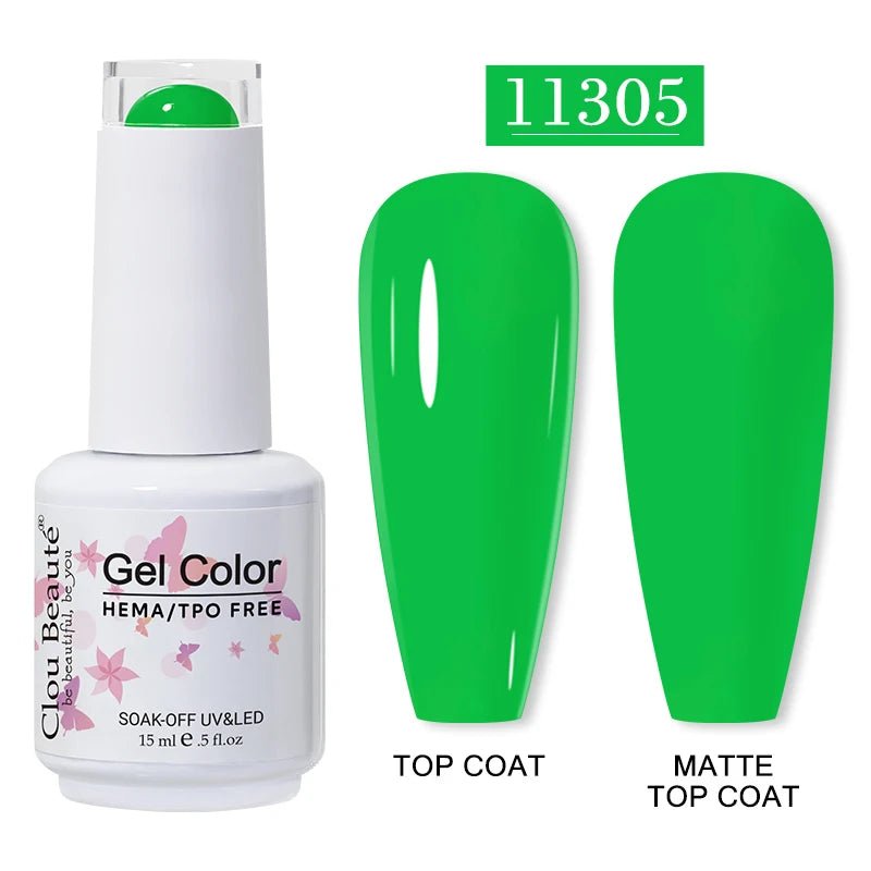 Clou Beaute 15ml HEMA TPO gratuit Gel Vernis à ongles Vernis Semi Permanent UV Nail Art Vernis Lakiery Hybrydowe manucure Gel Vernis - FATAONClou Beaute 15ml HEMA TPO gratuit Gel Vernis à ongles Vernis Semi Permanent UV Nail Art Vernis Lakiery Hybrydowe manucure Gel VernisBeauté femmeFATAON